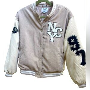 CULT FAVORITE medium NYC corduroy bomber jacket